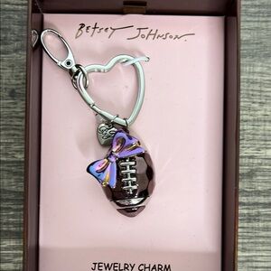 Betsey Johnson | Iridescent Football Charm 🏈🎀
